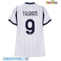 Camisa de time de futebol Inter Milan Marcus Thuram #9 Replicas 2º Equipamento Feminina 2026-27 Manga Curta